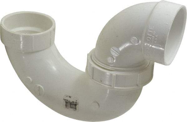 B&K Mueller - 2", PVC Drain, Waste & Vent Pipe P Trap with Union - Hub x Hub - Industrial Tool & Supply