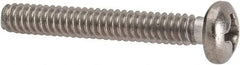 Value Collection - #6-32 UNC, 1" Length Under Head Phillips Drive Machine Screw - Pan Head, Grade 316 Stainless Steel, Uncoated, Without Washer - Industrial Tool & Supply