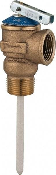 Conbraco - 3/4" Outlet, Water Heater Relief Valve - 150 Max psi, 100,000 BTUs - Industrial Tool & Supply