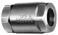 Conbraco - 3" Bronze Check Valve - Inline, FNPT x FNPT - Industrial Tool & Supply