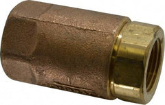 Conbraco - 1" Bronze Check Valve - Inline, FNPT x FNPT - Industrial Tool & Supply