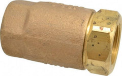 Conbraco - 1-1/4" Bronze Check Valve - Inline, FNPT x FNPT - Industrial Tool & Supply