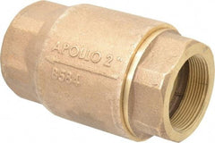 Conbraco - 2" Bronze Check Valve - Inline, FNPT x FNPT - Industrial Tool & Supply