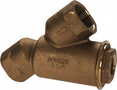 Conbraco - 1-1/4" Pipe, FNPT Ends, Cast Bronze Y-Strainer - 400 psi WOG Rating - Industrial Tool & Supply