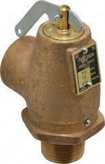 Conbraco - 3/4" Inlet, 3/4" Outlet, ASME Low Pressure Steam Heating Relief Valve - 15 Max psi, Bronze, 475 Lb per Hour - Industrial Tool & Supply