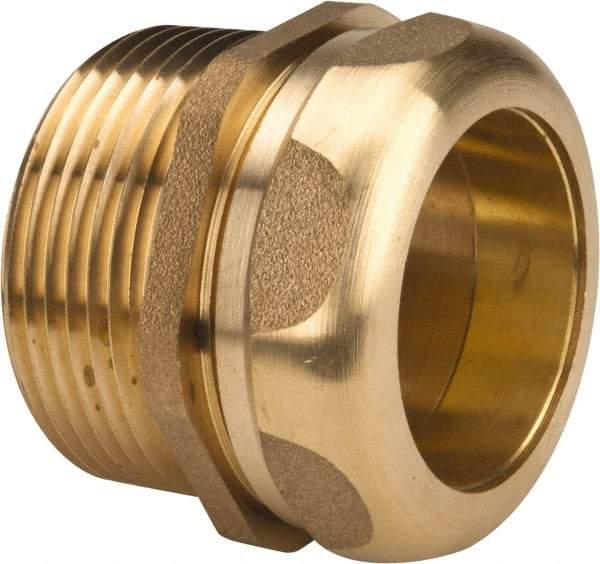 Federal Process - 1-1/4 Inch Pipe, Male Compression Waste Connection - Chrome Plated, Cast Brass - Industrial Tool & Supply