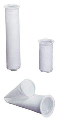 Pentair - Size 5, Semi Rigid Bag Filter - 4 Inch Diameter, 8.25 Inch Long, 3/4 Sq. Ft. - Industrial Tool & Supply