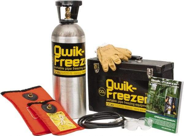 Made in USA - Quick Freezing Kit - 3/8 to 1-1/2" Pipe Capacity - Industrial Tool & Supply