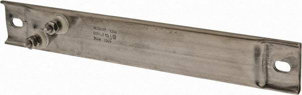 Hotwatt - 120 Volt, 300 Watt, 10-1/2" Long Channel Strip Heater - 5-1/4" Hot Length, 19 Watt per Sq In - Industrial Tool & Supply