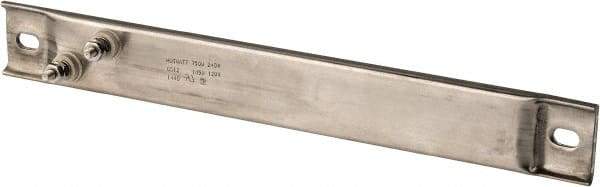 Hotwatt - 240 Volt, 750 Watt, 12" Long Channel Strip Heater - 7-1/4" Hot Length, 37 Watt per Sq In - Industrial Tool & Supply