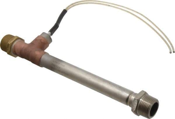 Hotwatt - 8.44" Long 750 Watt Inline Heater - 136 Watt/Sq In, 120 Volt, 12 Leads - Industrial Tool & Supply