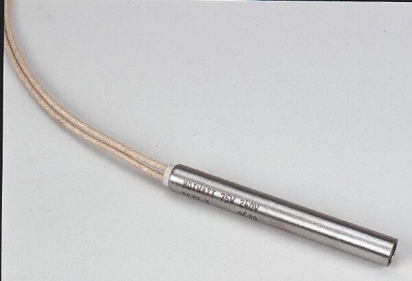 Hotwatt - 240 Volt, 5/8" Diam, 300 Watt, Low Density Cartridge Heater - 3-1/2" Long, 50 Watts per Sq In - Industrial Tool & Supply