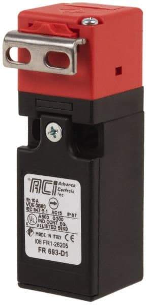 ACI - 10 Amp, 24-300 VDC, 250-600 VAC, 3 Pole Fused Safety Switch - 10 Amp, 24-300 VDC, 250-600 VAC, 1.969 Inch Wide x 1.24 Inch Deep x 3.41 Inch High, Nonmetallic, 3NC Contact Configuration - Industrial Tool & Supply