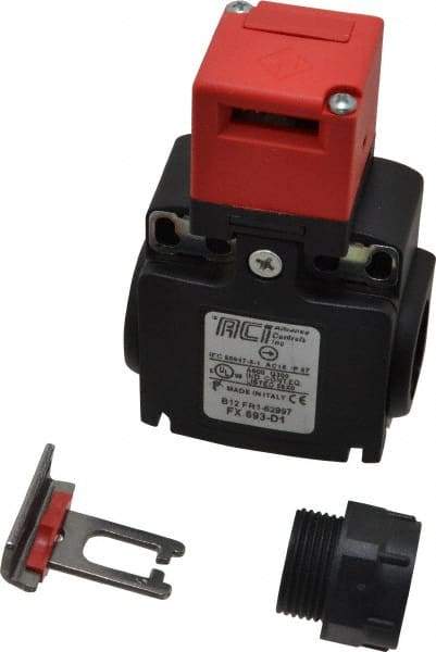 ACI - 10 Amp, 24-300 VDC, 250-600 VAC, 2 Pole Fused Safety Switch - 10 Amp, 24-300 VDC, 250-600 VAC, 1.969 Inch Wide x 1.24 Inch Deep x 3.41 Inch High, Nonmetallic, NO/NC Contact Configuration - Industrial Tool & Supply