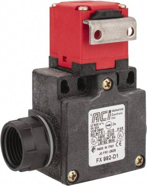 ACI - 10 Amp, 24-300 VDC, 250-600 VAC, 2 Pole Fused Safety Switch - 10 Amp, 24-300 VDC, 250-600 VAC, 1.969 Inch Wide x 1.24 Inch Deep x 3.41 Inch High, Nonmetallic, 2NC Contact Configuration - Industrial Tool & Supply