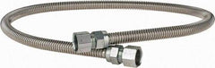 Dormont - 3/4" Inlet, 3/4" Outlet FIP x FIP Gas Connector - 48" Long, 1/2" Hose ID - Industrial Tool & Supply