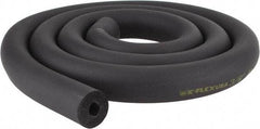 Made in USA - 3/8" Thick x 6' Long, Elastomeric Flexible Pipe Insulation - -40 to 220°F - Industrial Tool & Supply