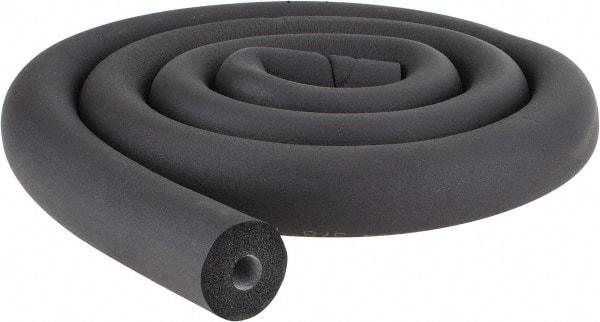 Made in USA - 1/2" Thick x 6' Long, Elastomeric Flexible Pipe Insulation - -40 to 220°F - Industrial Tool & Supply