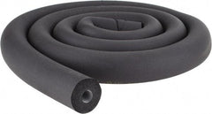 Made in USA - 1/2" Thick x 6' Long, Elastomeric Flexible Pipe Insulation - -40 to 220°F - Industrial Tool & Supply
