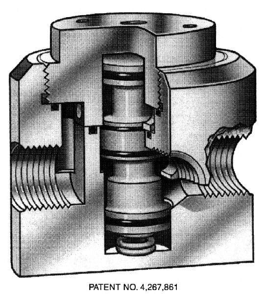 Simtech - 1/2" NPTF Diverator Air Valve - 150 Max psi, PVC/EPDM Material - Industrial Tool & Supply