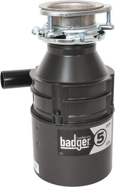 ISE In-Sink-Erator - Badger 5 Food Waste Disposer - 1/2 HP - Industrial Tool & Supply