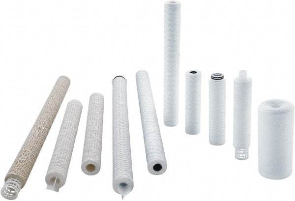 Parker - 2-1/2" OD, 10µ, Nylon String-Wound Cartridge Filter - 30" Long - Industrial Tool & Supply