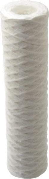 Parker - 2-1/2" OD, 1µ, Cotton String-Wound Cartridge Filter - 10" Long - Industrial Tool & Supply