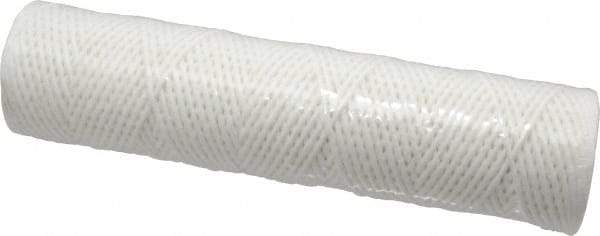 Parker - 2-1/2" OD, 10µ, Cotton String-Wound Cartridge Filter - 10" Long - Industrial Tool & Supply