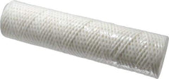 Parker - 2-1/2" OD, 25µ, Cotton String-Wound Cartridge Filter - 10" Long - Industrial Tool & Supply