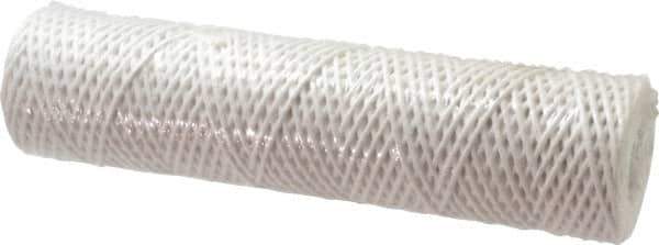 Parker - 2-1/2" OD, 25µ, Acetate Cotton String-Wound Cartridge Filter - 10" Long - Industrial Tool & Supply