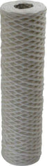 Parker - 2-1/2" OD, 50µ, Cotton String-Wound Cartridge Filter - 10" Long - Industrial Tool & Supply