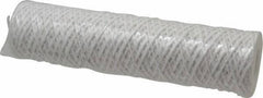 Parker - 2-1/2" OD, 5µ, Acetate Cotton String-Wound Cartridge Filter - 10" Long - Industrial Tool & Supply