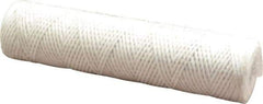 Parker - 2-1/2" OD, 10µ, Acetate Cotton String-Wound Cartridge Filter - 10" Long - Industrial Tool & Supply