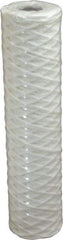 Parker - 2-1/2" OD, 1µ, Cotton String-Wound Cartridge Filter - 10" Long - Industrial Tool & Supply