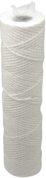 Parker - 2-1/2" OD, 10µ, Cotton String-Wound Cartridge Filter - 10" Long - Industrial Tool & Supply