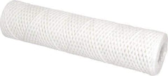 Parker - 2-1/2" OD, 25µ, Cotton String-Wound Cartridge Filter - 10" Long - Industrial Tool & Supply