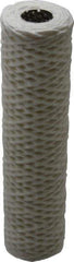 Parker - 2-1/2" OD, 50µ, Cotton String-Wound Cartridge Filter - 10" Long - Industrial Tool & Supply