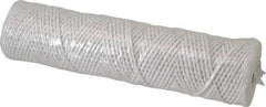 Parker - 2-1/2" OD, 10µ, Acetate Cotton String-Wound Cartridge Filter - 10" Long - Industrial Tool & Supply