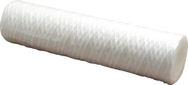 Parker - 2-1/2" OD, 5µ, Polypropylene Cotton String-Wound Cartridge Filter - 10" Long - Industrial Tool & Supply