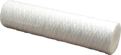 Parker - 2-1/2" OD, 5µ, Polypropylene Cotton String-Wound Cartridge Filter - 10" Long - Industrial Tool & Supply