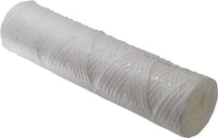 Parker - 2-1/2" OD, 25µ, Polypropylene Cotton String-Wound Cartridge Filter - 10" Long - Industrial Tool & Supply