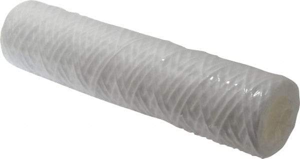 Parker - 2-1/2" OD, 50µ, Polypropylene Cotton String-Wound Cartridge Filter - 10" Long - Industrial Tool & Supply