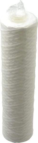 Parker - 2-1/2" OD, 5µ, Polypropylene Cotton String-Wound Cartridge Filter - 10" Long - Industrial Tool & Supply