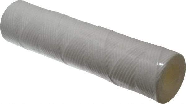 Parker - 2-1/2" OD, 10µ, Polypropylene Cotton String-Wound Cartridge Filter - 10" Long - Industrial Tool & Supply