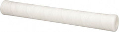 Parker - 2-1/2" OD, 10µ, Polypropylene Cotton String-Wound Cartridge Filter - 20" Long - Industrial Tool & Supply