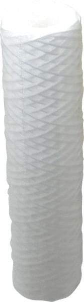 Parker - 2-1/2" OD, 50µ, Polypropylene Cotton String-Wound Cartridge Filter - 10" Long - Industrial Tool & Supply