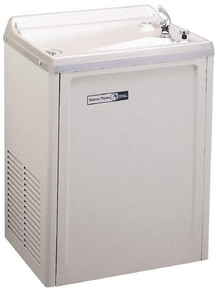 Halsey Taylor - 7.6 GPH Cooling Capacity Compact Flush Wall Mounted Water Cooler & Fountain - Vinyl Cabinet, 370 Watts, 4.0 Full Load Amperage, 0.16 hp - Industrial Tool & Supply