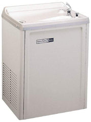 Halsey Taylor - 13.5 GPH Cooling Capacity Compact Flush Wall Mounted Water Cooler & Fountain - Vinyl Cabinet, 690 Watts, 7.5 Full Load Amperage, 0.2 hp - Industrial Tool & Supply