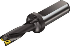 Sandvik Coromant - 1.6992" Max Drill Depth, 3xD, 0.531" Diam, Indexable Insert Drill - 2 Inserts, 3/4" Shank Diam, Straight Shank - Industrial Tool & Supply