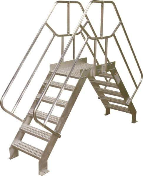 Cotterman - 95" 7 Step Crossover Bridge - Crossover, 500 Lb Capacity, 40" Base Width x 32" Base Depth - Industrial Tool & Supply
